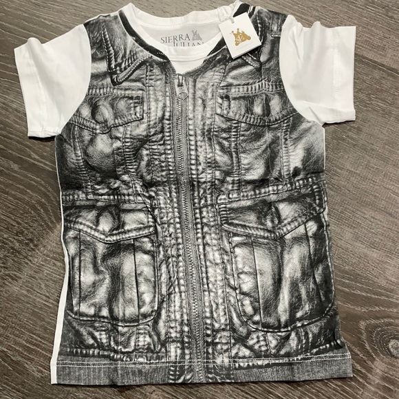 Sierra Julian Boys Unique Vest T-shirt Size 2 to 8 - Picture 1 of 4